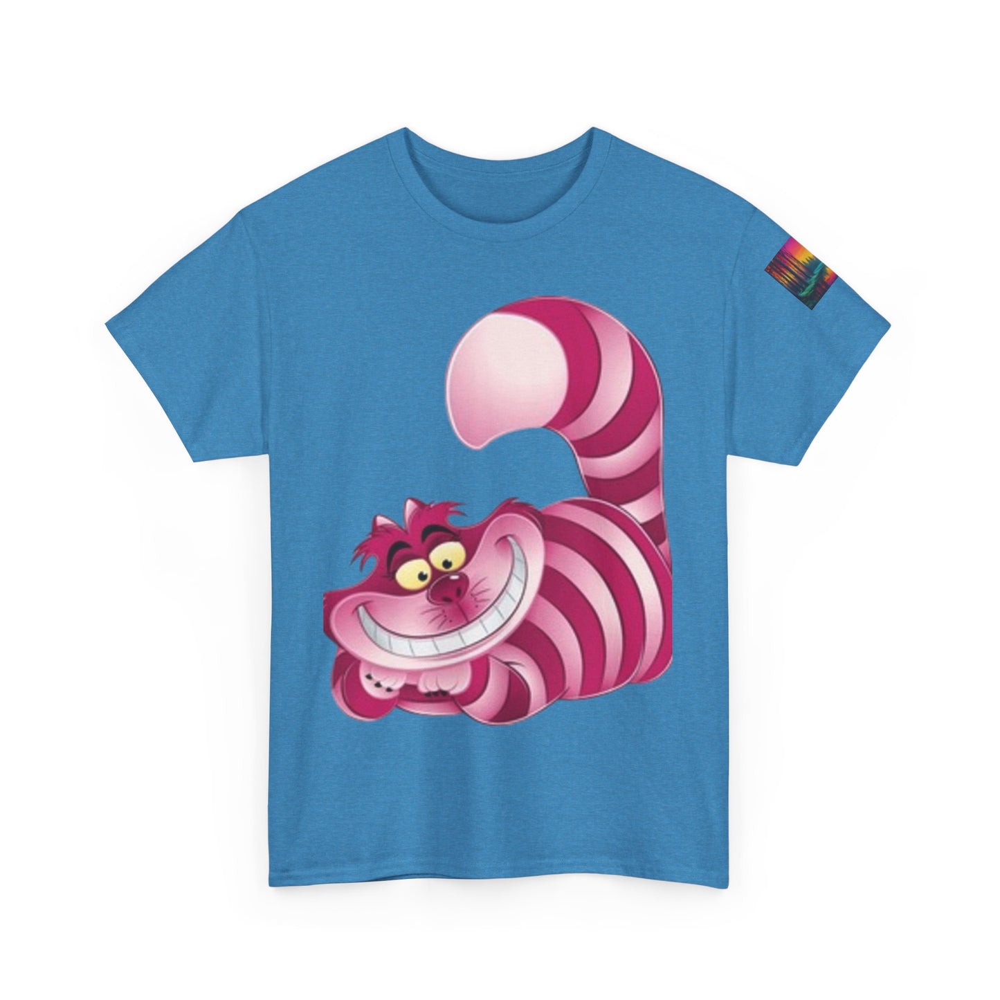 Chestire Cat Colorful Flower T-shirt