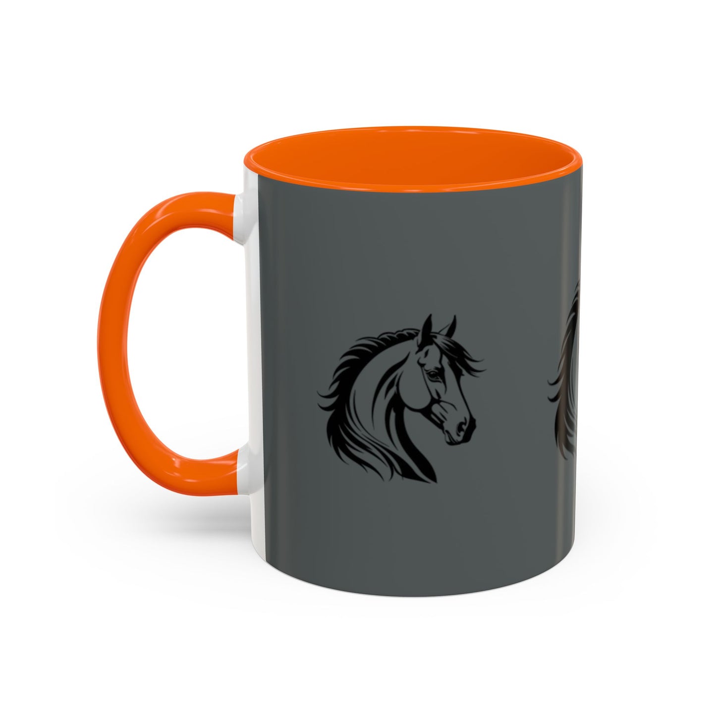 Majestic Horse Accent Coffee Mug - Perfect for Equestrians and Animal Lovers
