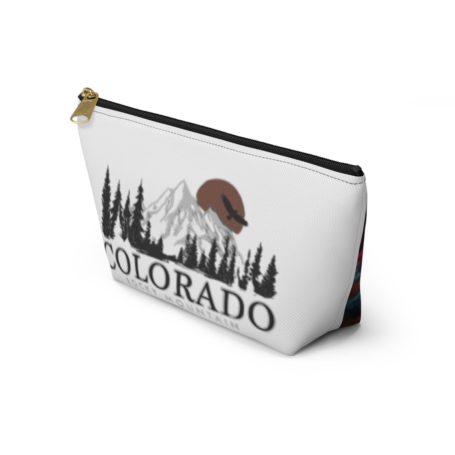 Bolsa de accesorios Scenic Colorado: bolsa de viaje con base en T y diseño de las Montañas Rocosas 