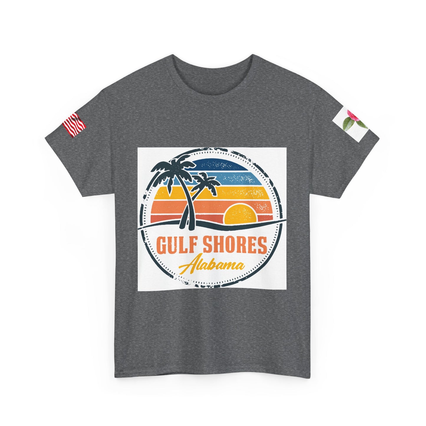 Gulf Shores Alabama Sunset Unisex Heavy Cotton Tee