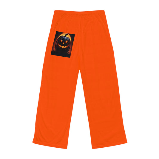 Gothic Girl & Pumpkin  Women's Pajama Pants Pajama Party on Halloween!