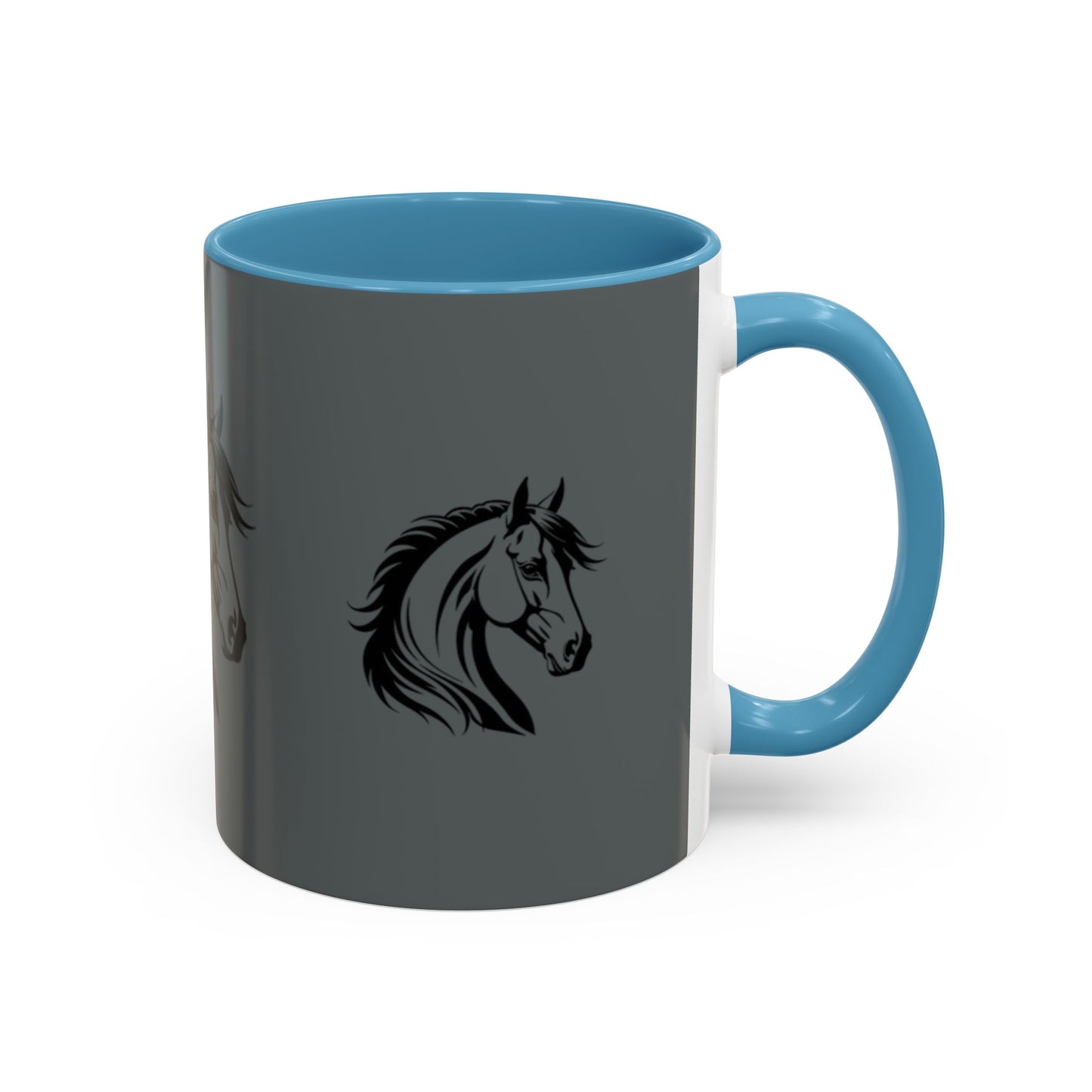 Majestic Horse Accent Coffee Mug - Perfect for Equestrians and Animal Lovers