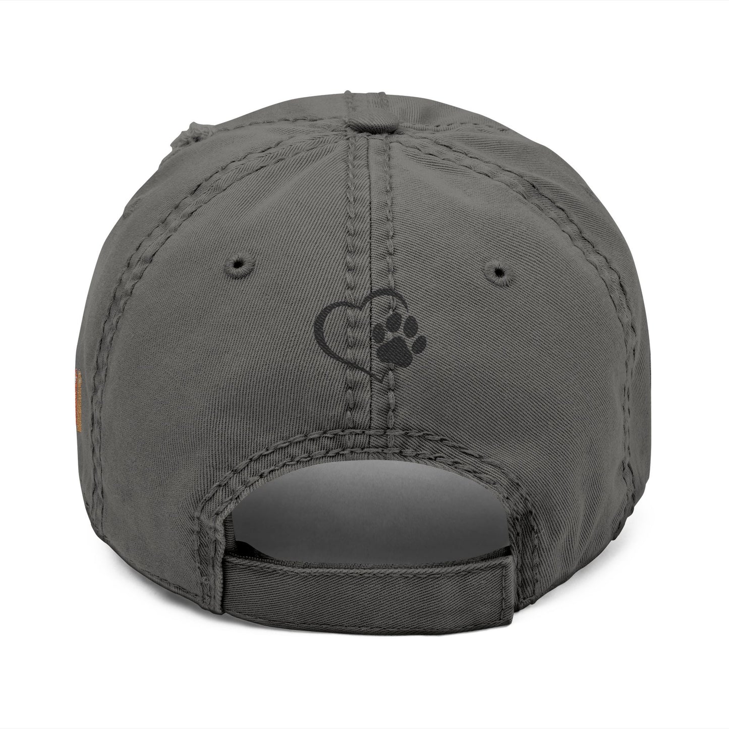 Distressed Cat Dad Hat - Embroidered, Casual Style for Cat Lovers