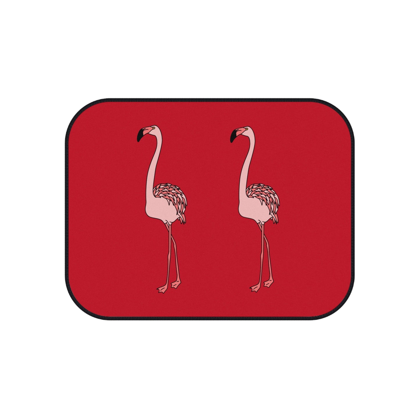 Juego de 4 elegantes alfombrillas de flamenco para coche | Decoración divertida y vibrante para el coche