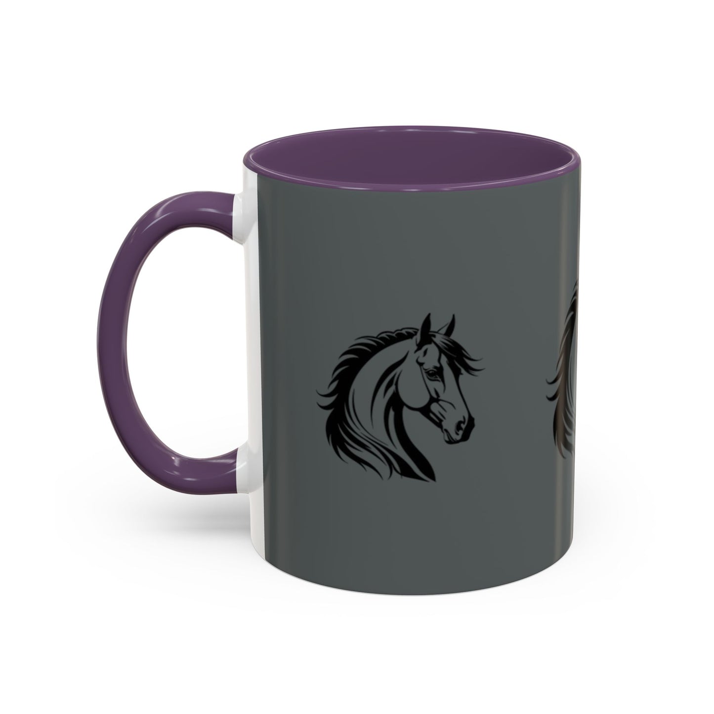 Majestic Horse Accent Coffee Mug - Perfect for Equestrians and Animal Lovers