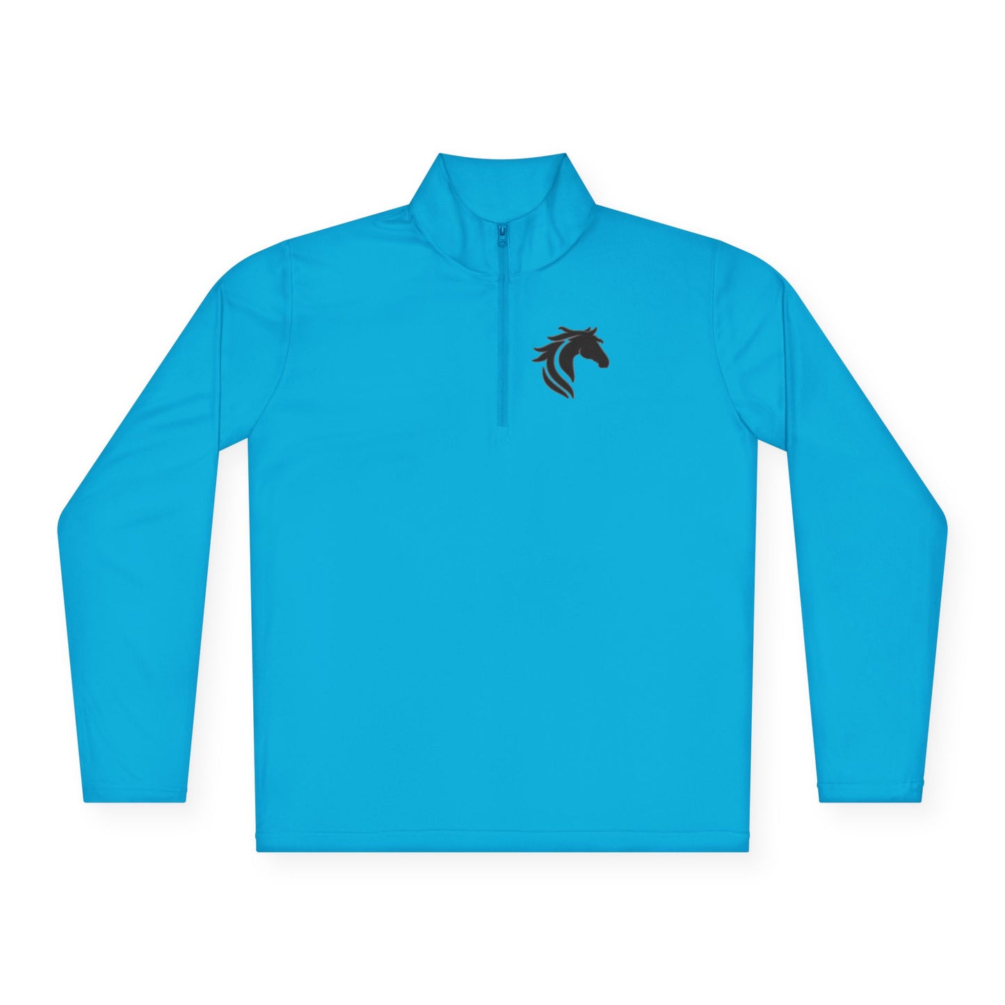 Horse Lover Unisex Quarter-Zip Pullover | Floral Horse Design