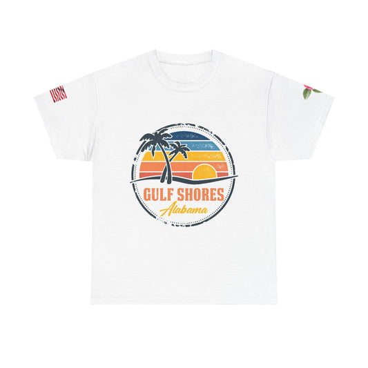 Gulf Shores Alabama Sunset Unisex Heavy Cotton Tee