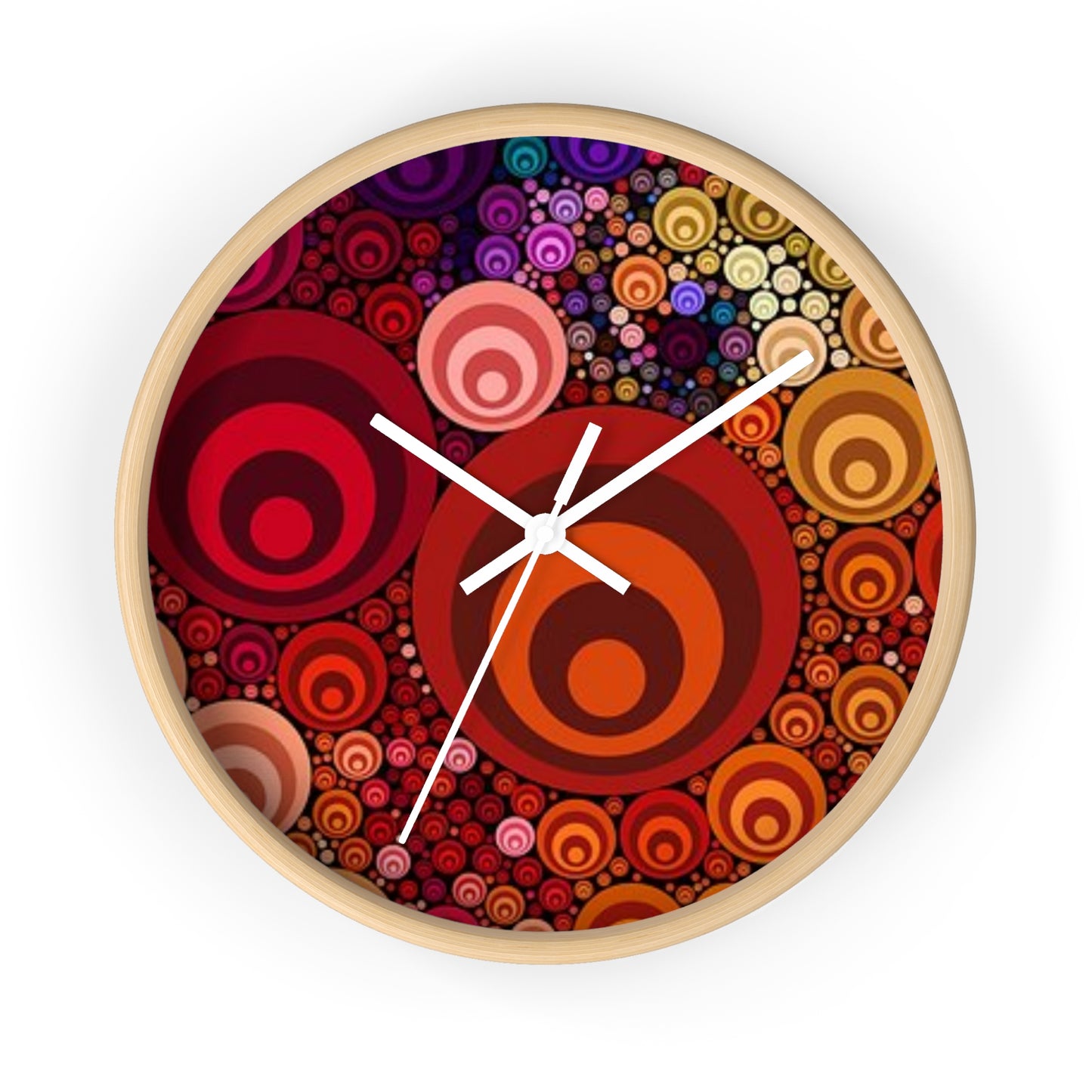 Horloge murale Cercles colorés
