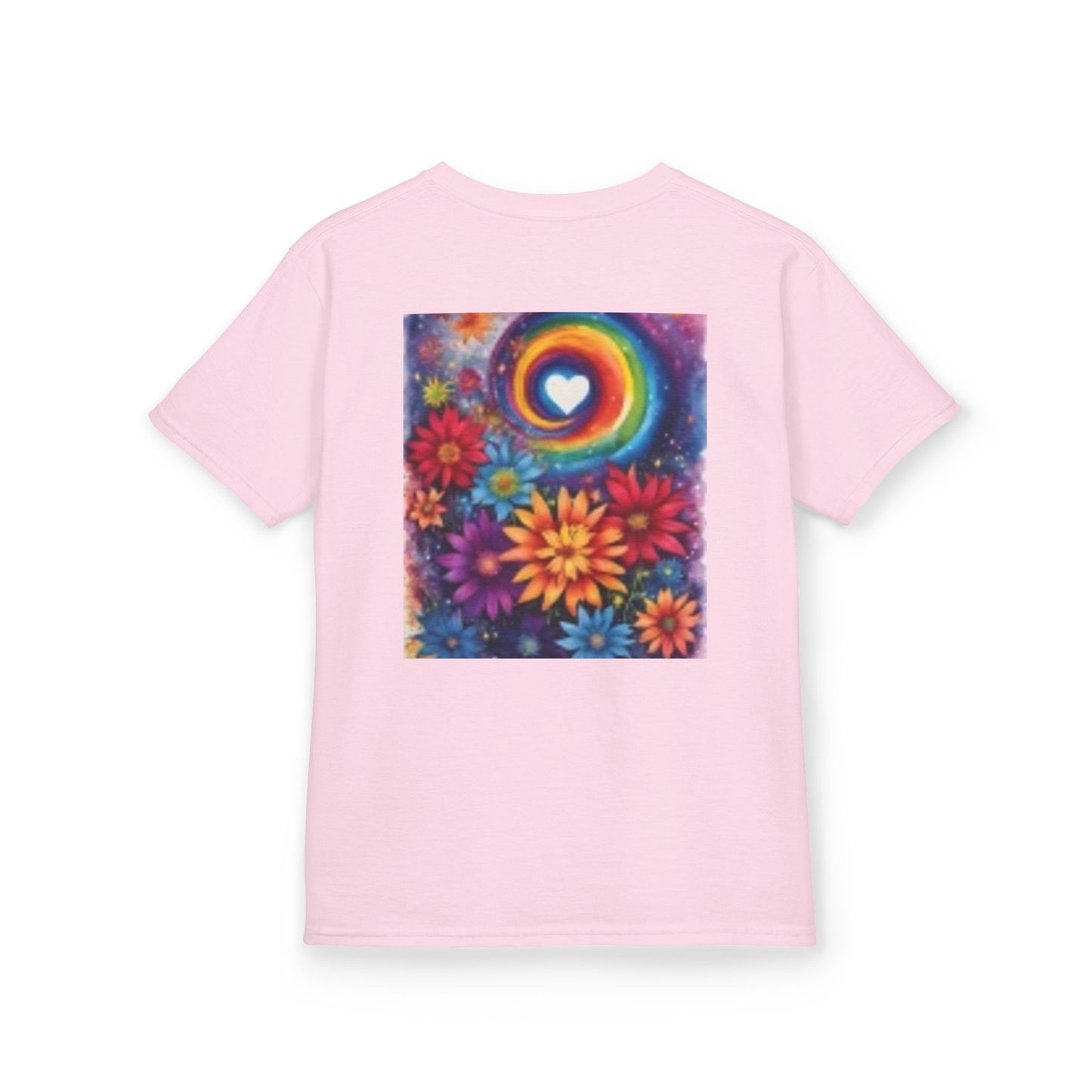 T-shirt d'aventure pour enfants avec motif cœur et souris colorés