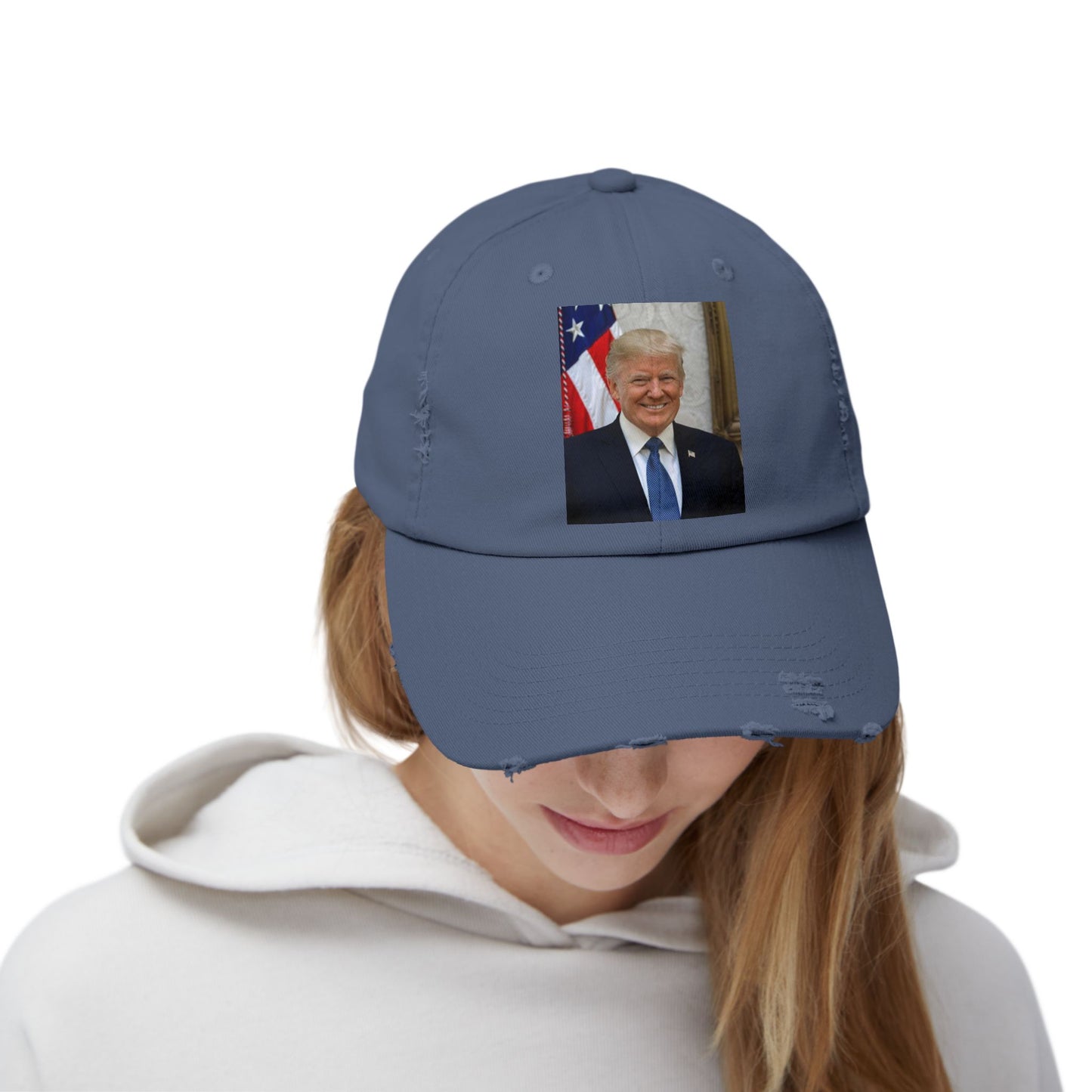 Casquette en détresse du président J Trump