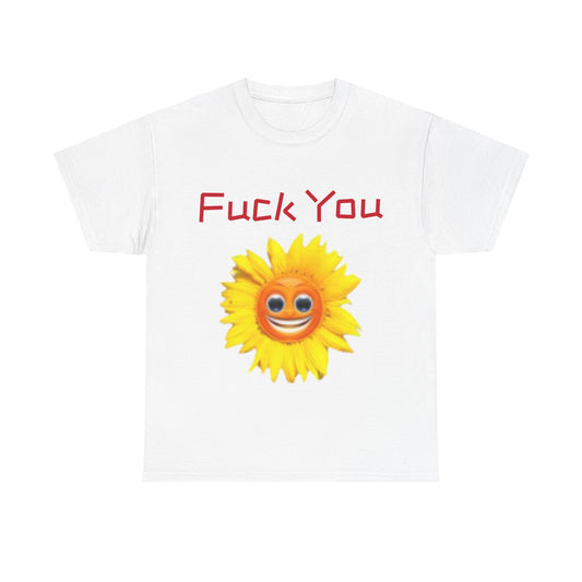 Funny Sunflower Graphic Tee, Unisex Cotton T-Shirt, Cute and Sassy Top, Gift for Friends, Humorous Clothing, Casual Wear