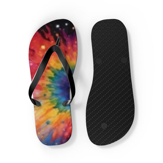 Flip Flops Tied Dyed  Pink Yellow Blue Green
