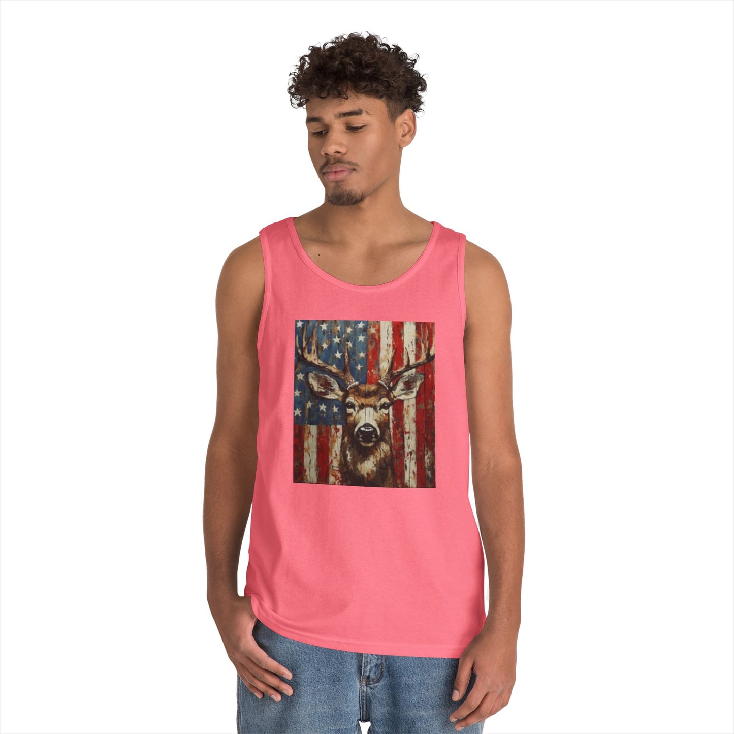 Patriotic Wildlife Tank Top, Americana Unisex Shirt, Fourth of July Apparel, Vintage Deer and Eagle Design, Summer Casual Wear, Gifts [...]