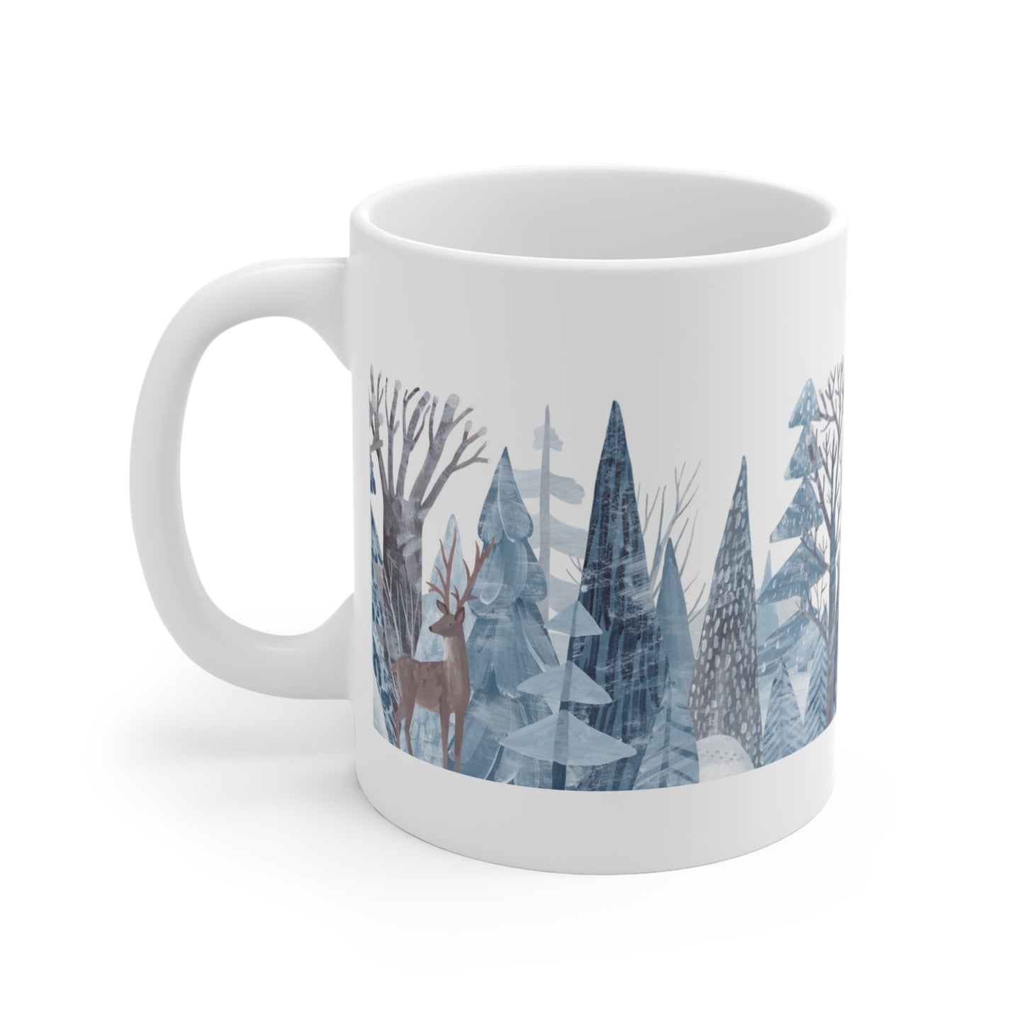 Deer Winter Wonderland Mug 11oz Coffee Ice Cream