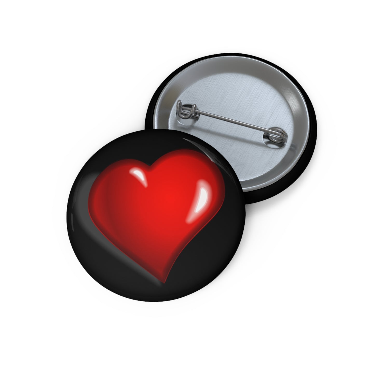 Custom Pin Buttons Heart