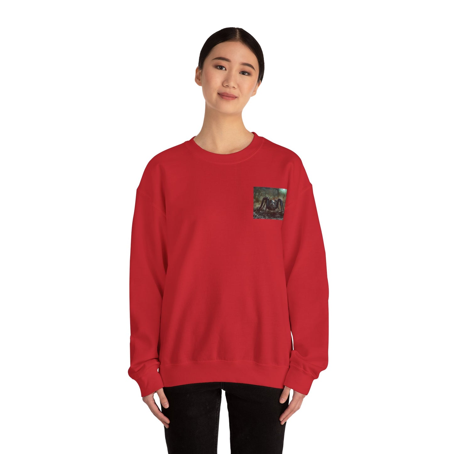 Pumpkin & Spider Unisex Heavy Blend Crewneck Sweatshirt Halloween