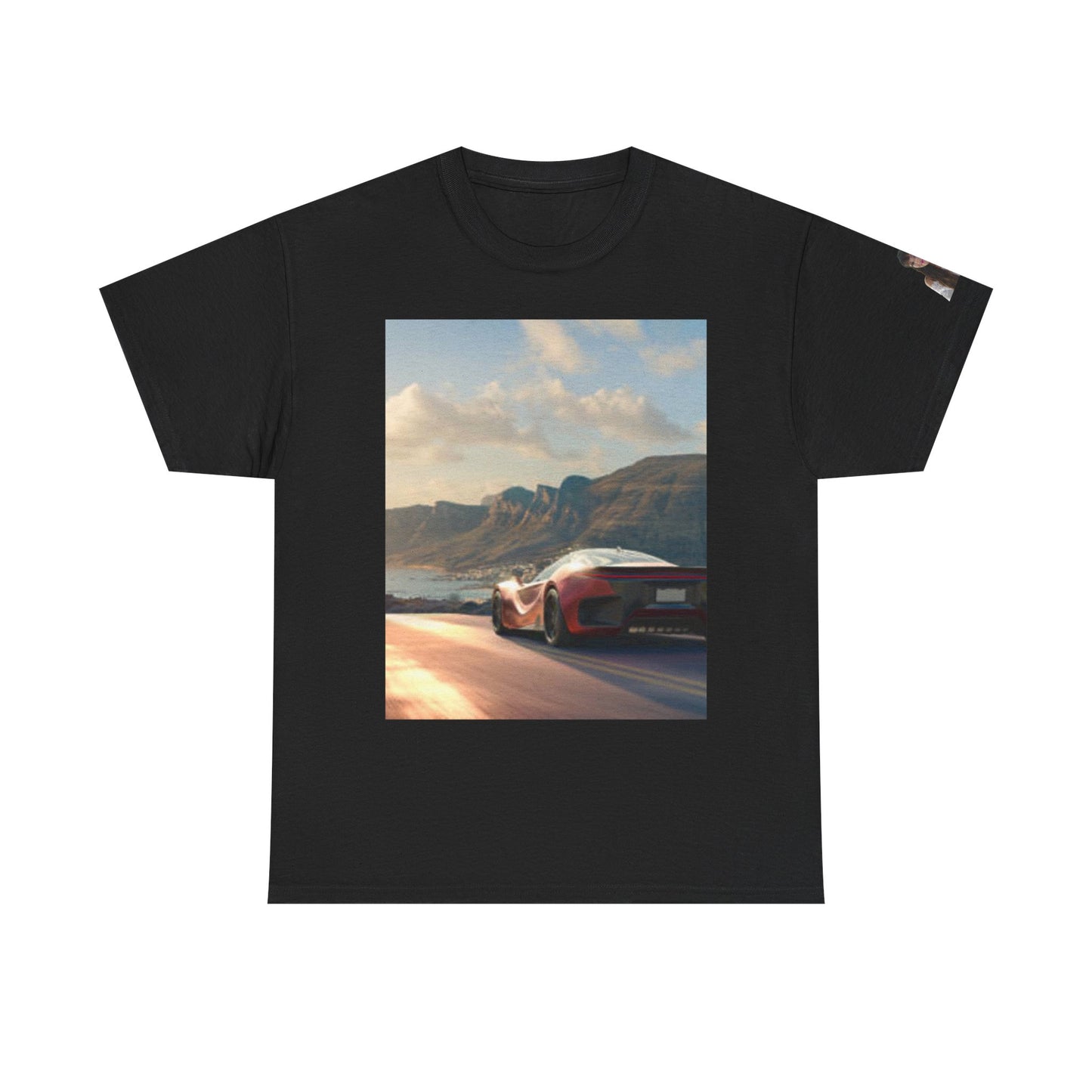 T-shirt unisexe en coton épais « Retro Car Adventure » – Parfait pour les passionnés d'automobile 
