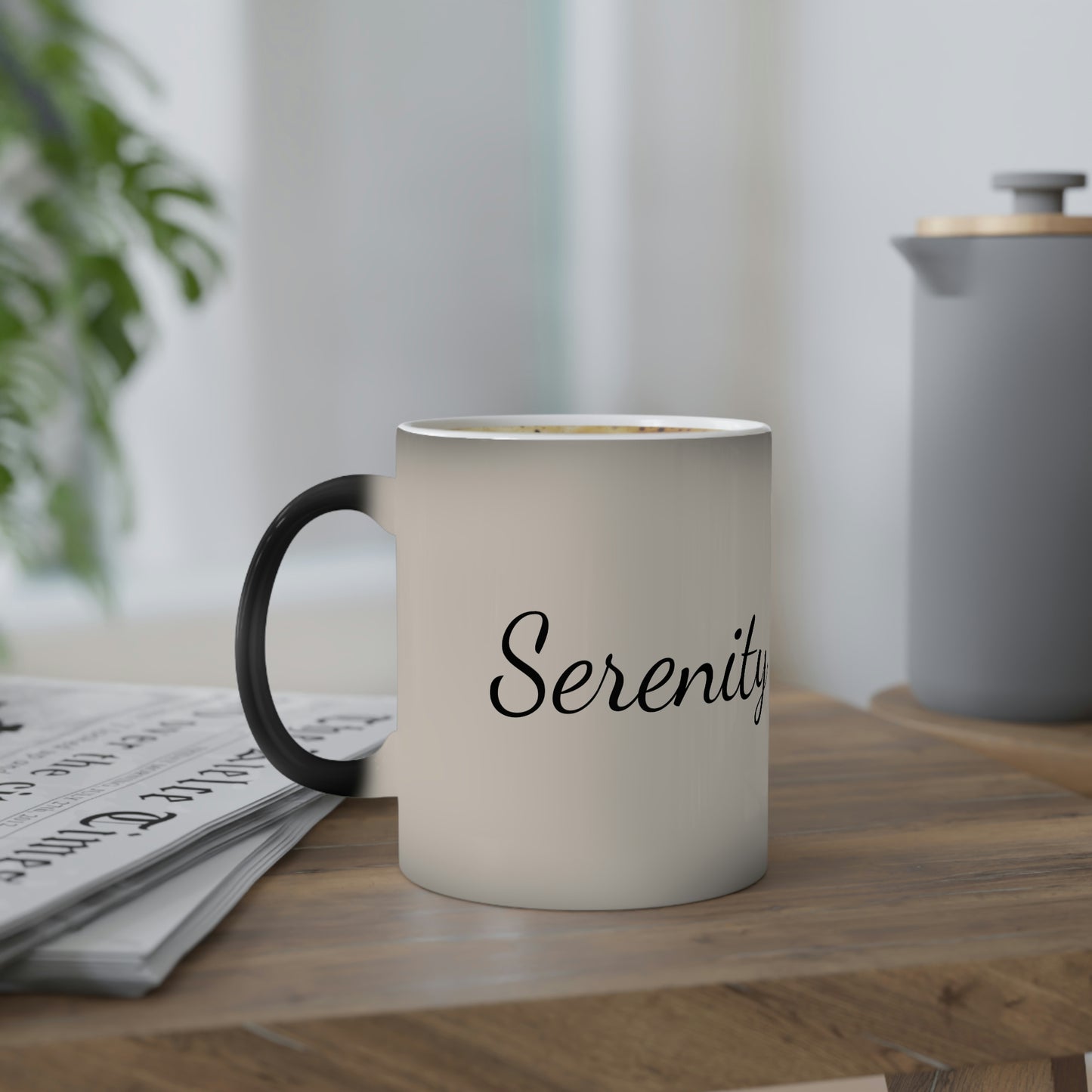 Serenity Horses Countryside Color-Changing Mug, 11oz Hot Coffee Tea Water Soda Juice Soup Peach Cobbler