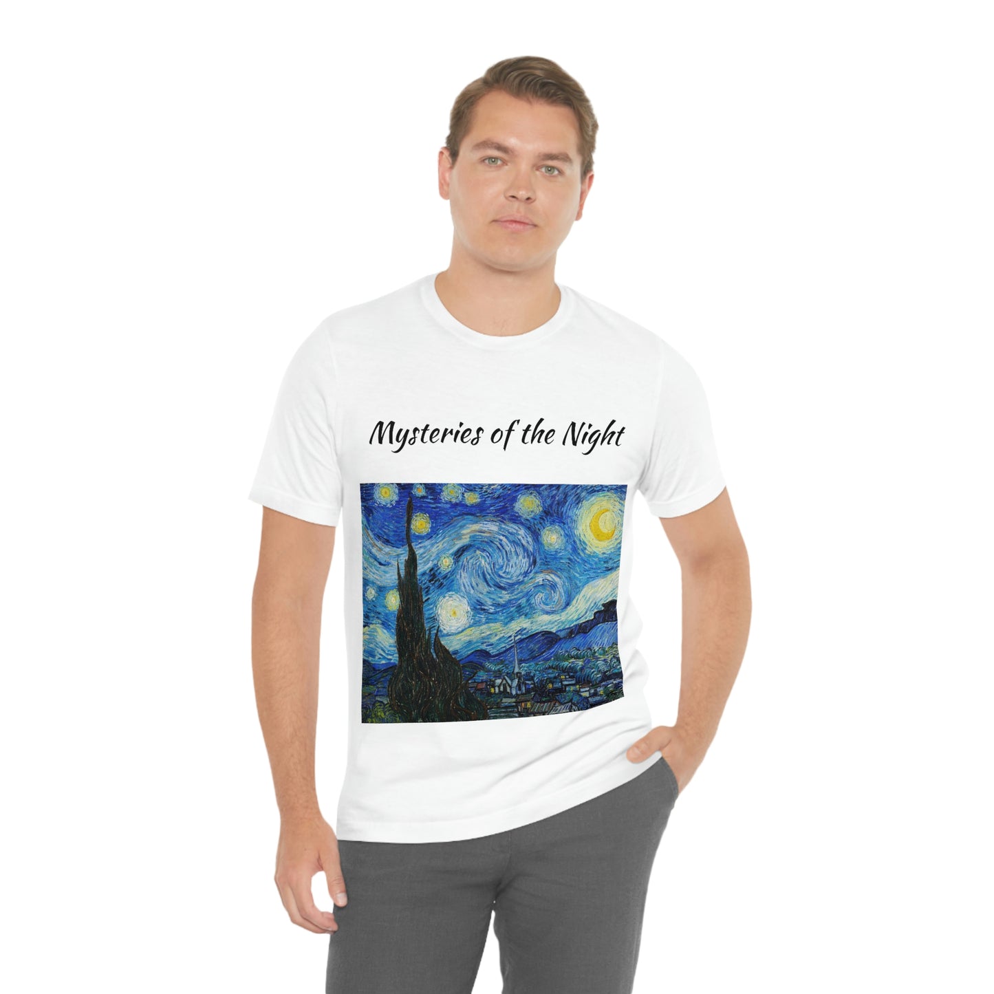 Camiseta unisex Misterios de la noche Viajes Trabajo Vacaciones Relajación