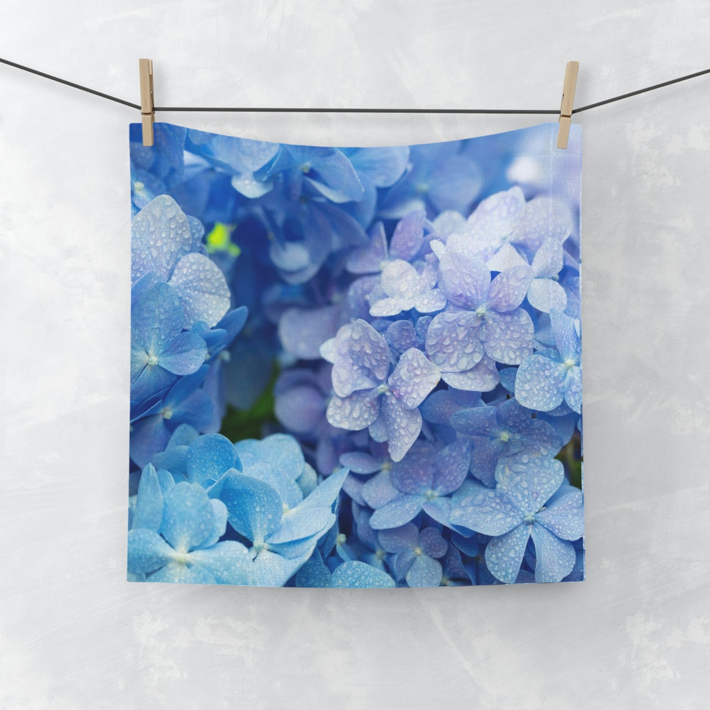 Purple Flowers Face Towel Great Gift!