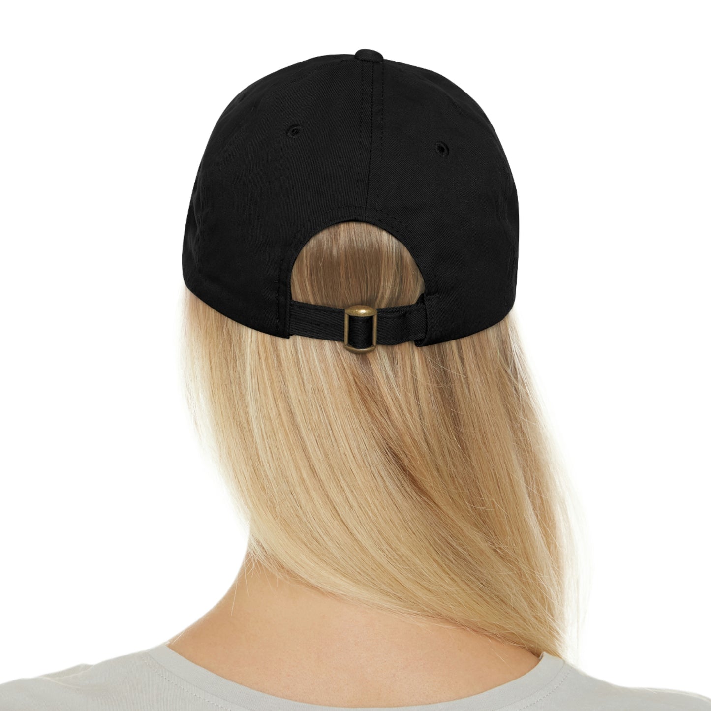 Dinosaur Dad Hat with Leather Patch (Rectangle) Great Gift for Father's Day!