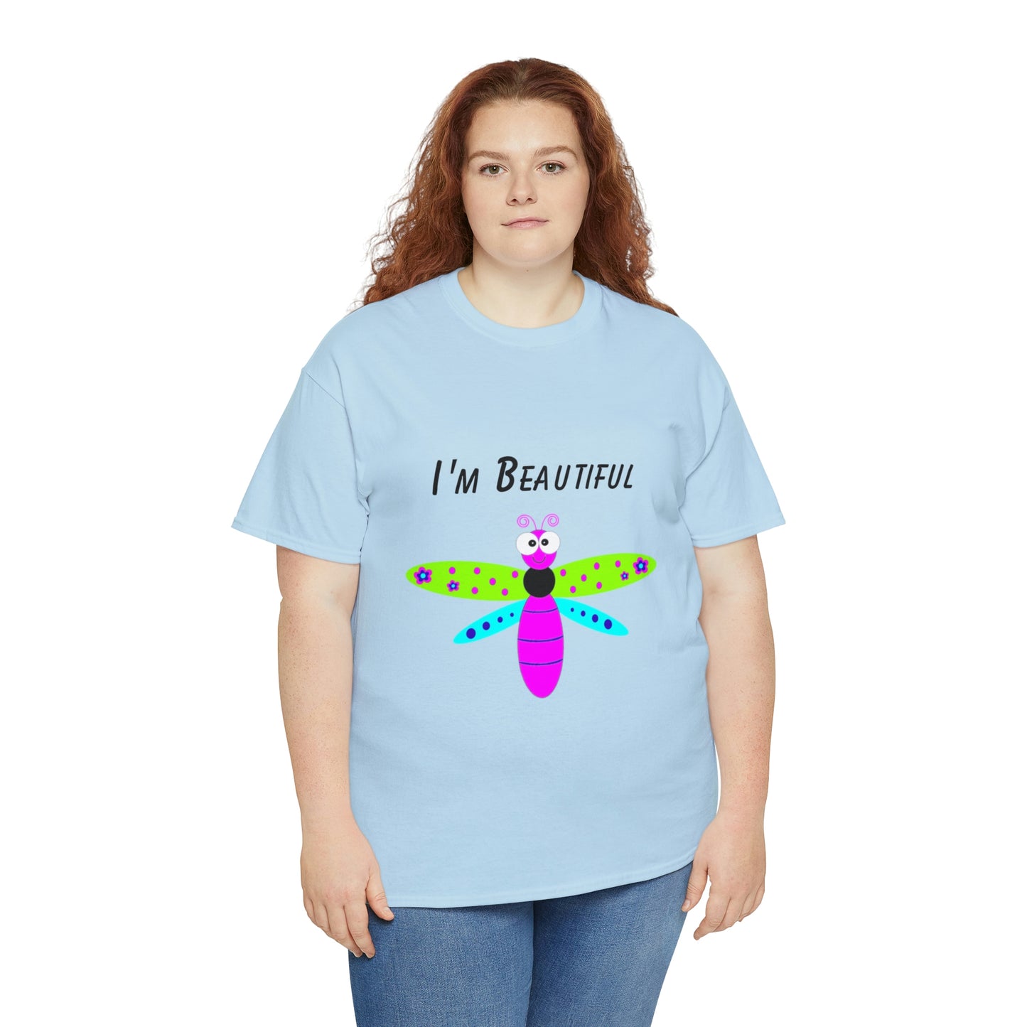 Colorful Butterfly I'm Beautiful T-shirt Traveling Movies Work