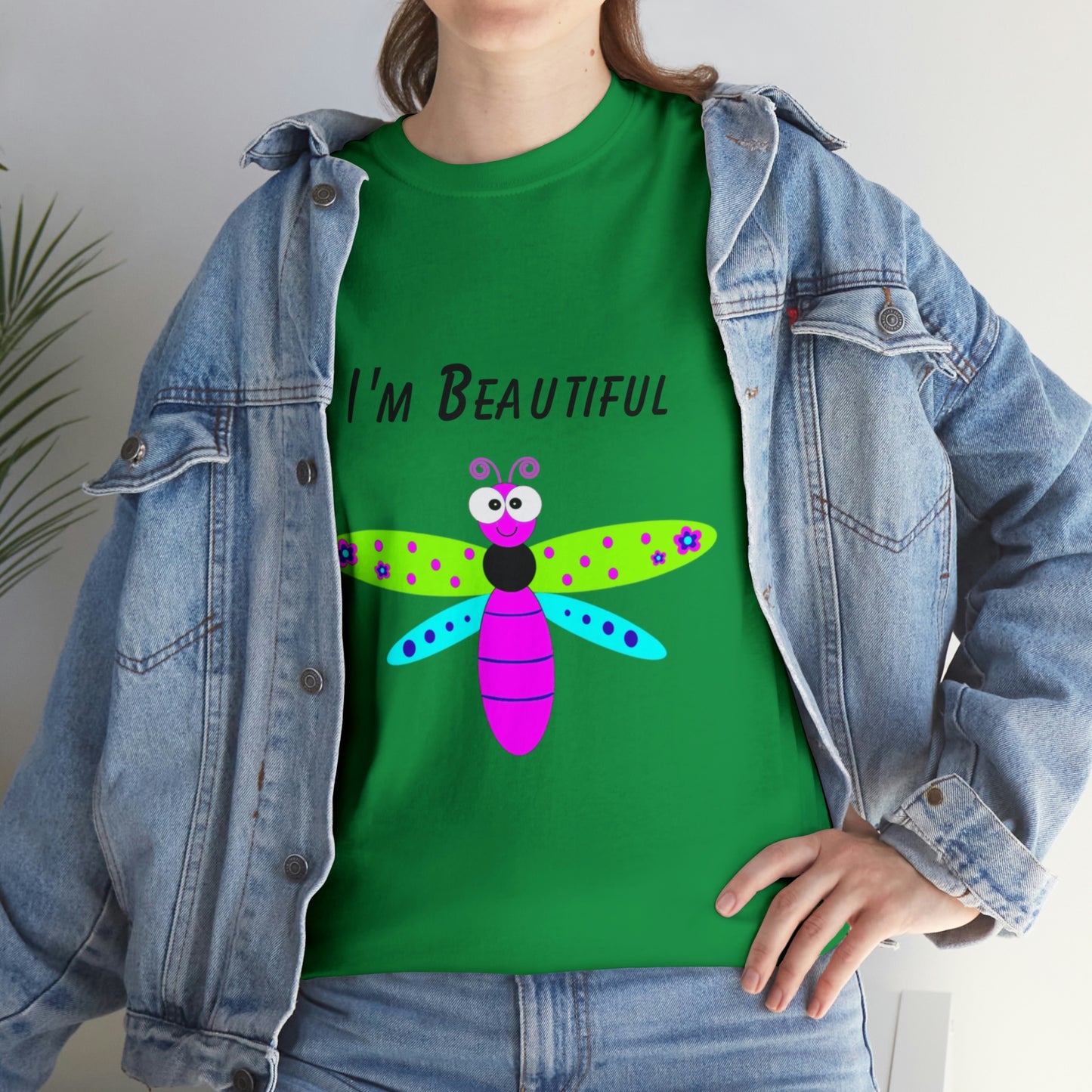 Colorful Butterfly I'm Beautiful T-shirt Traveling Movies Work