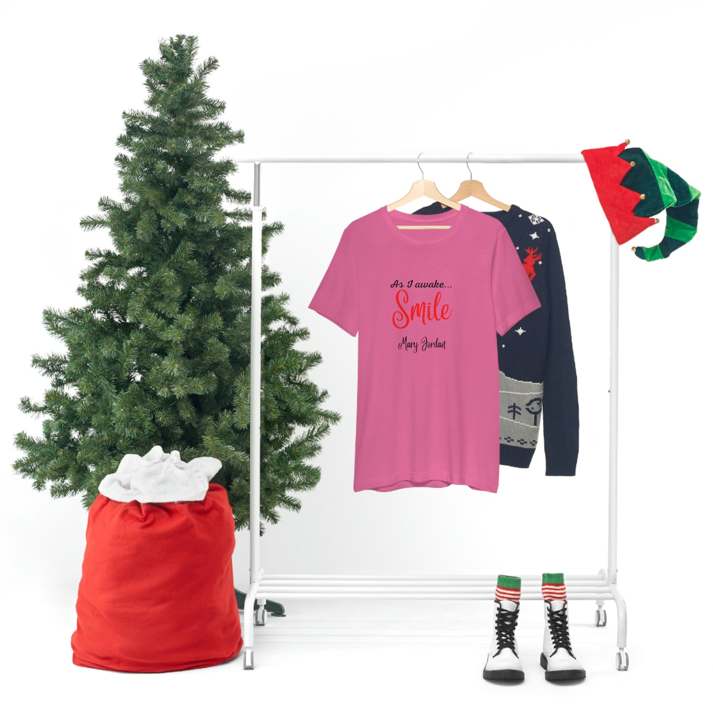 As I awake Smile Mary Jordan Unisex Jersey Short Sleeve T-shirt Museums Zoo Epcot Beach