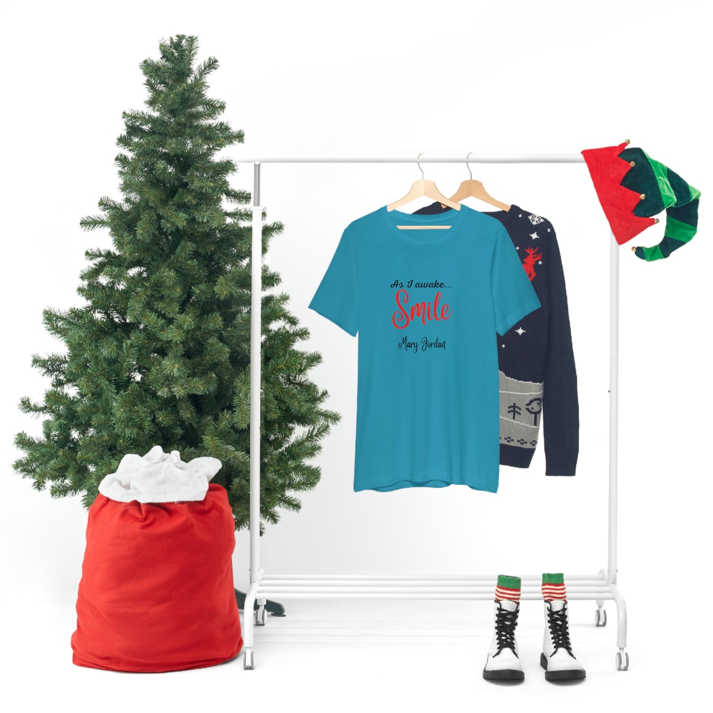 As I awake Smile Mary Jordan Unisex Jersey Short Sleeve T-shirt Museums Zoo Epcot Beach