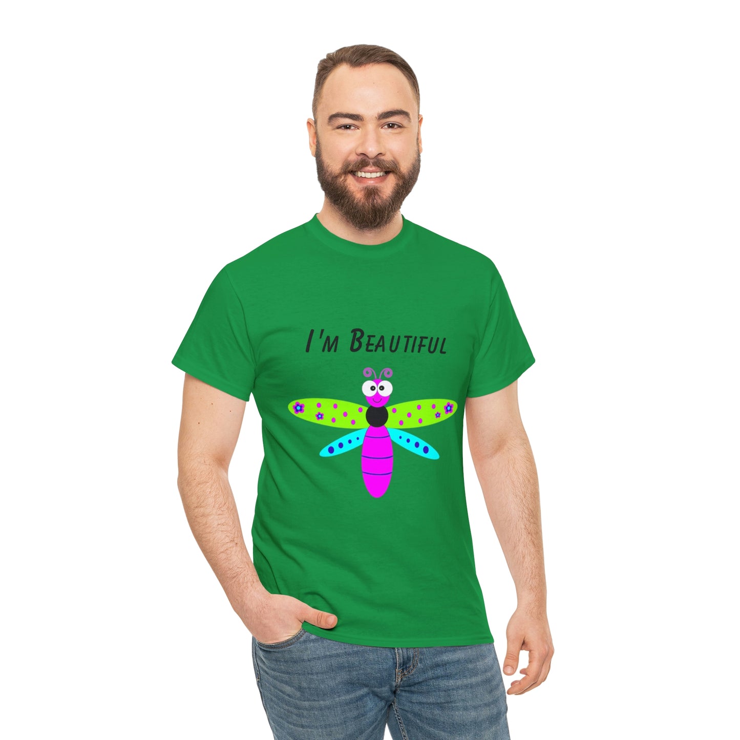 Colorful Butterfly I'm Beautiful T-shirt Traveling Movies Work