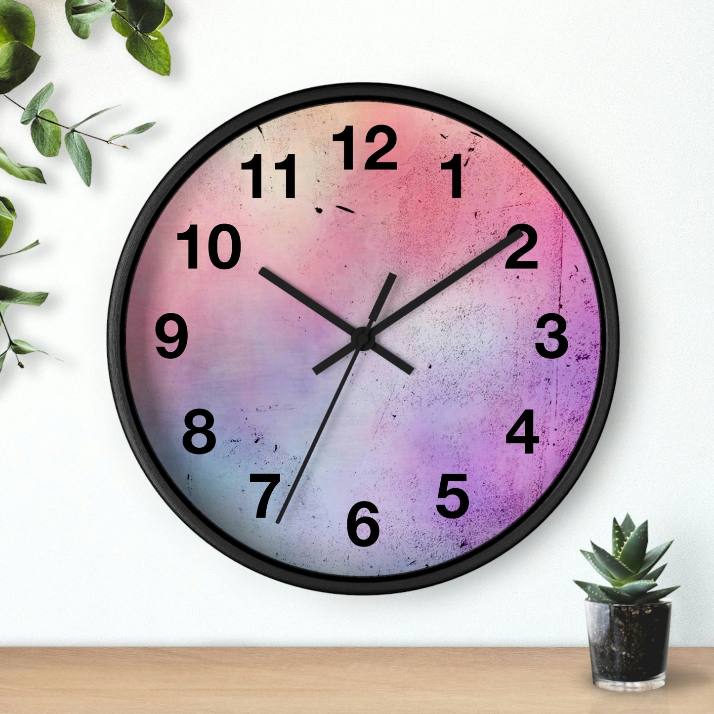 Light Pink Purple Wall Clock Such a Fabulous Wall Clock!