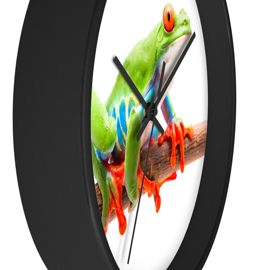 Colorful Tree Frog Wall Clock Love This!