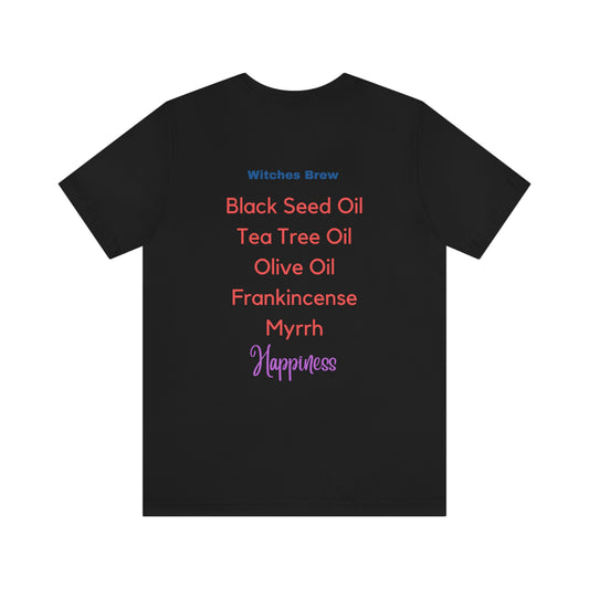 Witches Brew Happiness. Unisex Jersey Short Sleeve T-shirt Small through 3 Extra Large $35.00 each. Custom Artwork. Unique Whimsical Flare. Vivid Colors. Great for Men, Women and Children. Soft against your skin. Comfortable to wear every day of the year. Definitely having Fun!