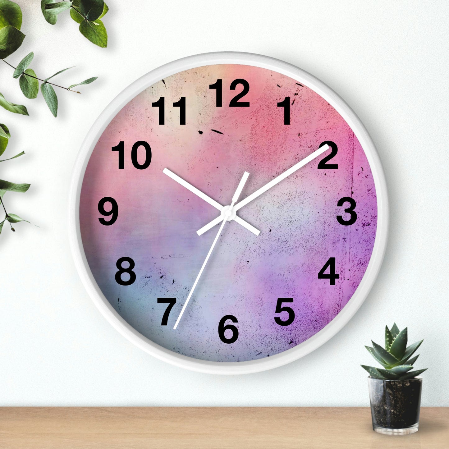 Light Pink Purple Wall Clock Such a Fabulous Wall Clock!