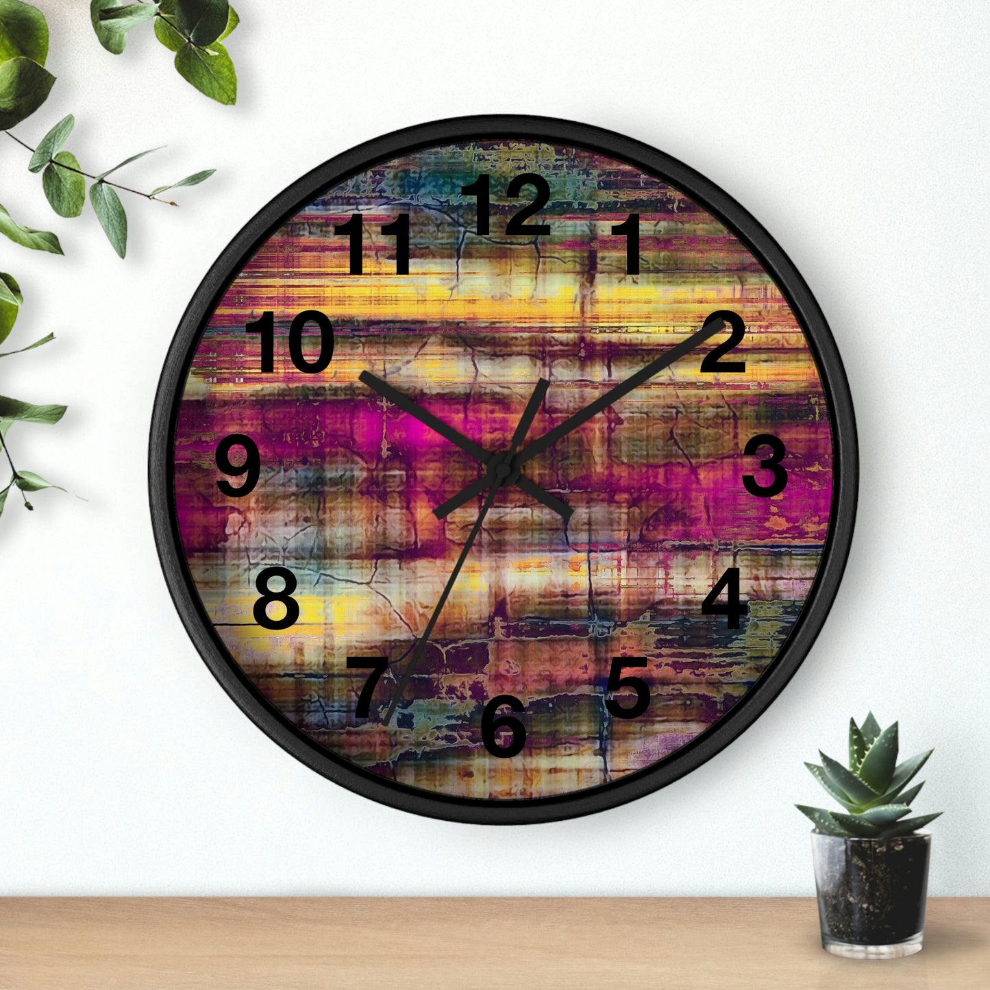 Colorful Abstract Wall Clock Such a Wonderful Clock!