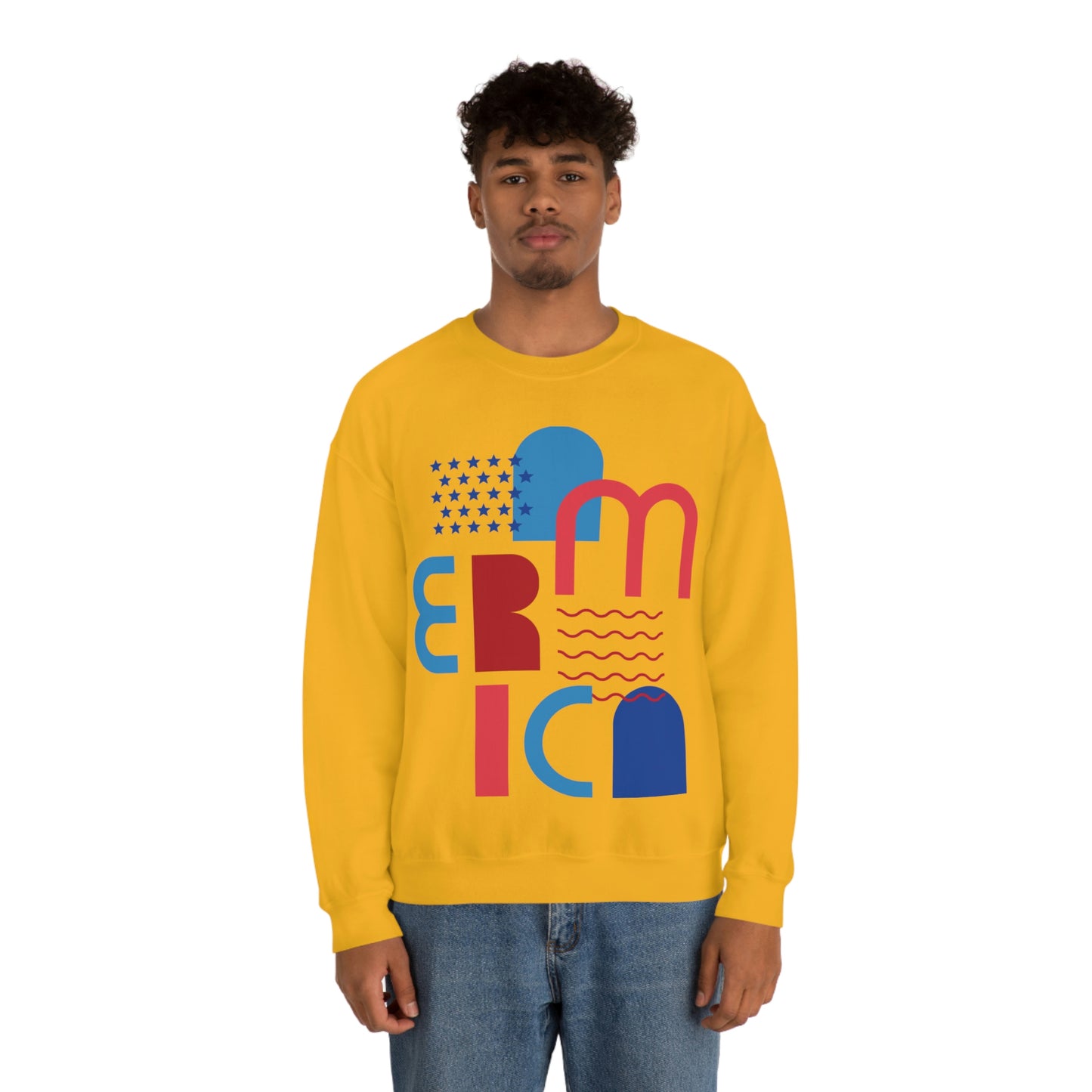 America Crewneck Sweatshirt Looking Fabulous!