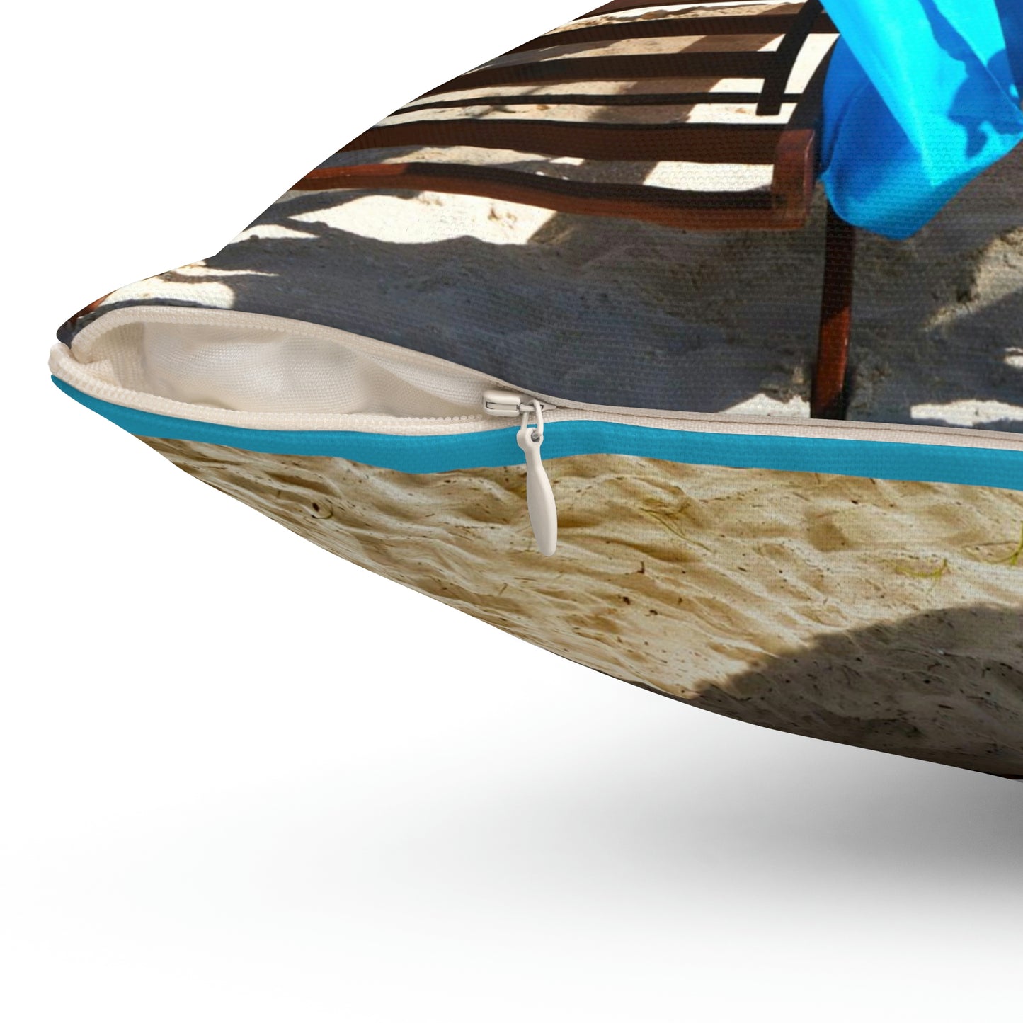 Relaxing At The Beach Square Pillow Vacation Traveling Sleeping Relaxing Driving Children