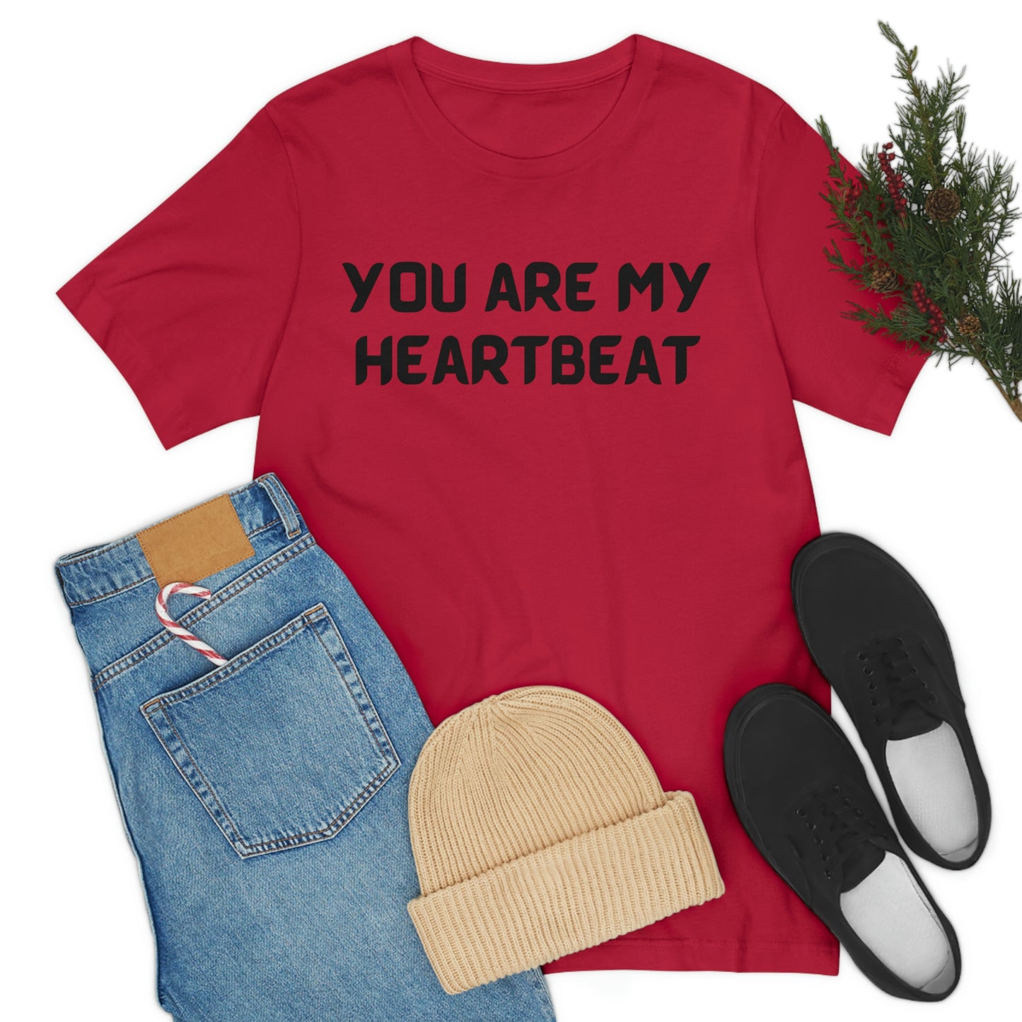 You are my Heartbeat Unisex Jersey Short Sleeve T-shirt Traveling Work School Movies
