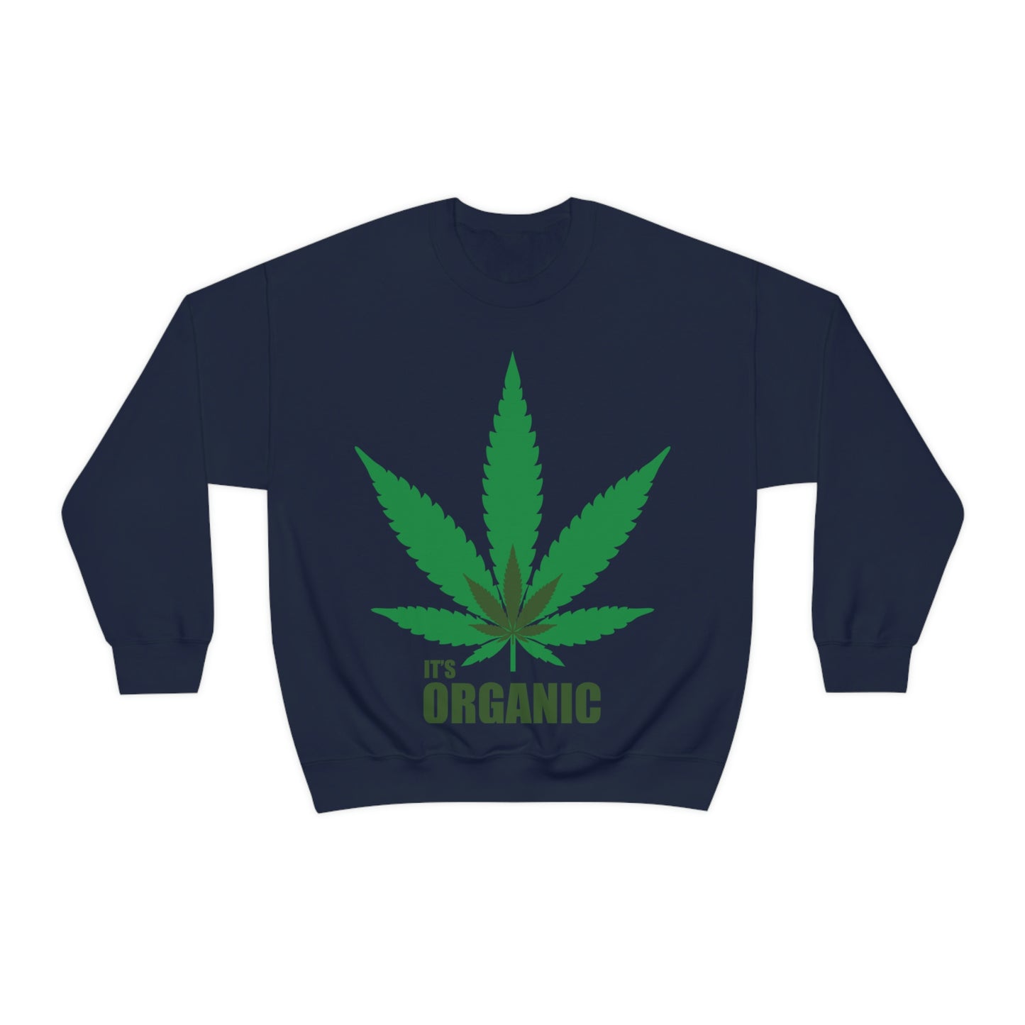 C'est un sweat-shirt à feuilles vertes bio Allons à une fête !