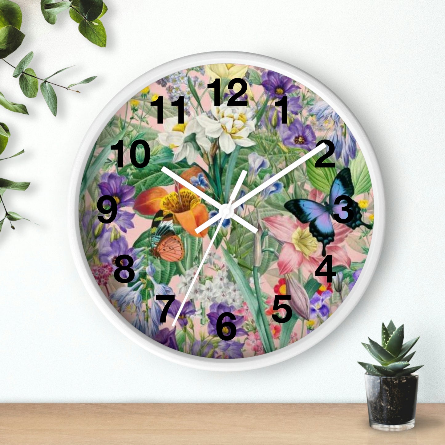 Butterfly Flower Garden Wall Clock Momma Want This Clock!