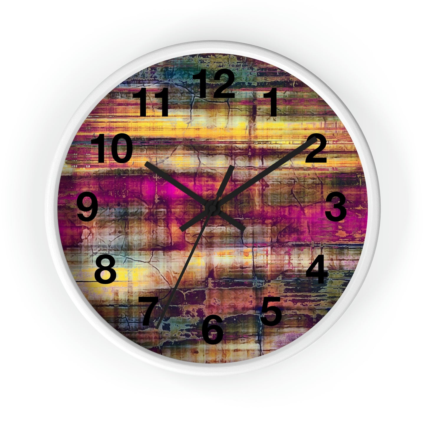 Colorful Abstract Wall Clock Such a Wonderful Clock!