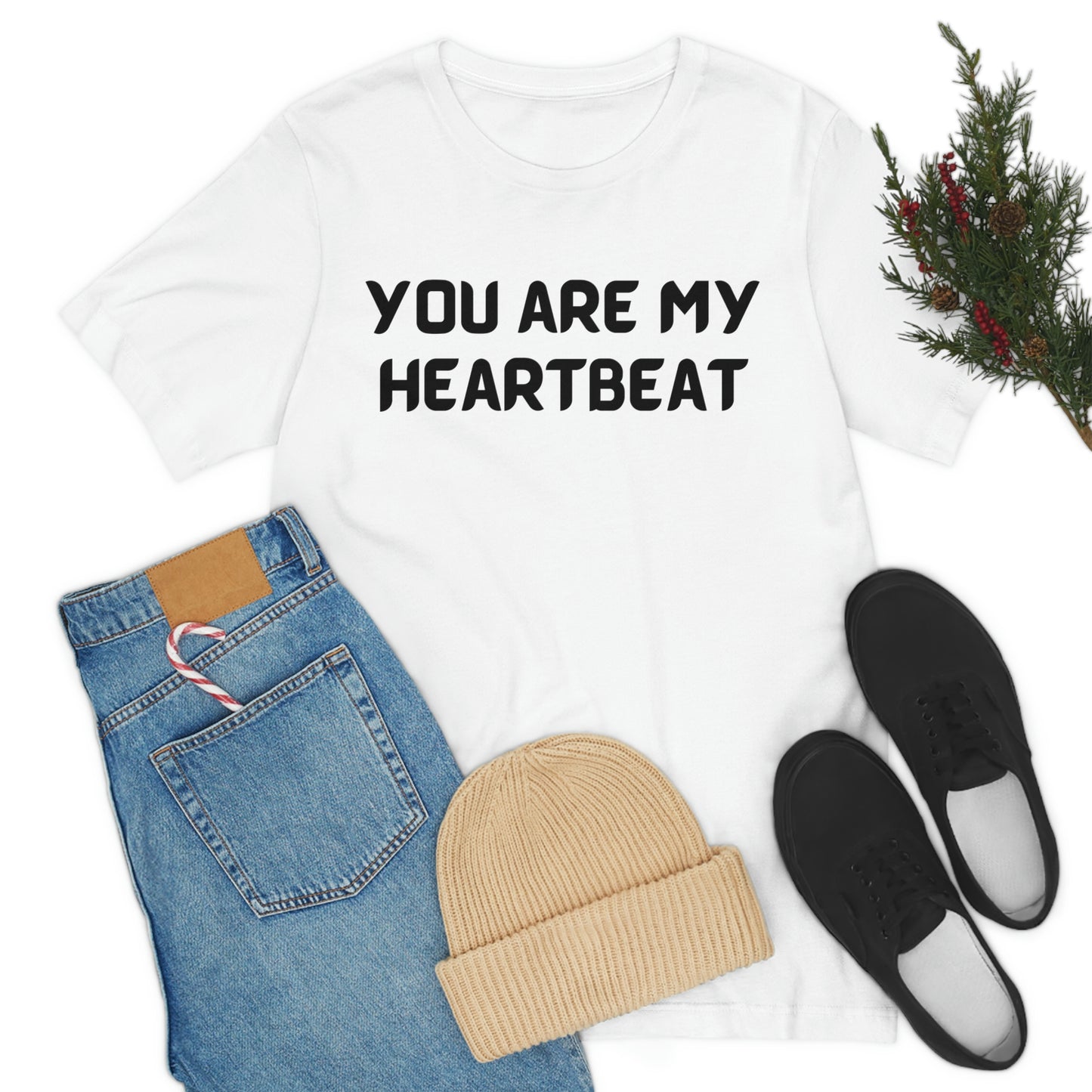 You are my Heartbeat Unisex Jersey Short Sleeve T-shirt Traveling Work School Movies