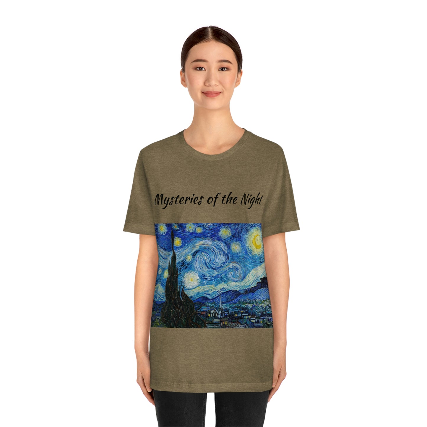 Camiseta unisex Misterios de la noche Viajes Trabajo Vacaciones Relajación