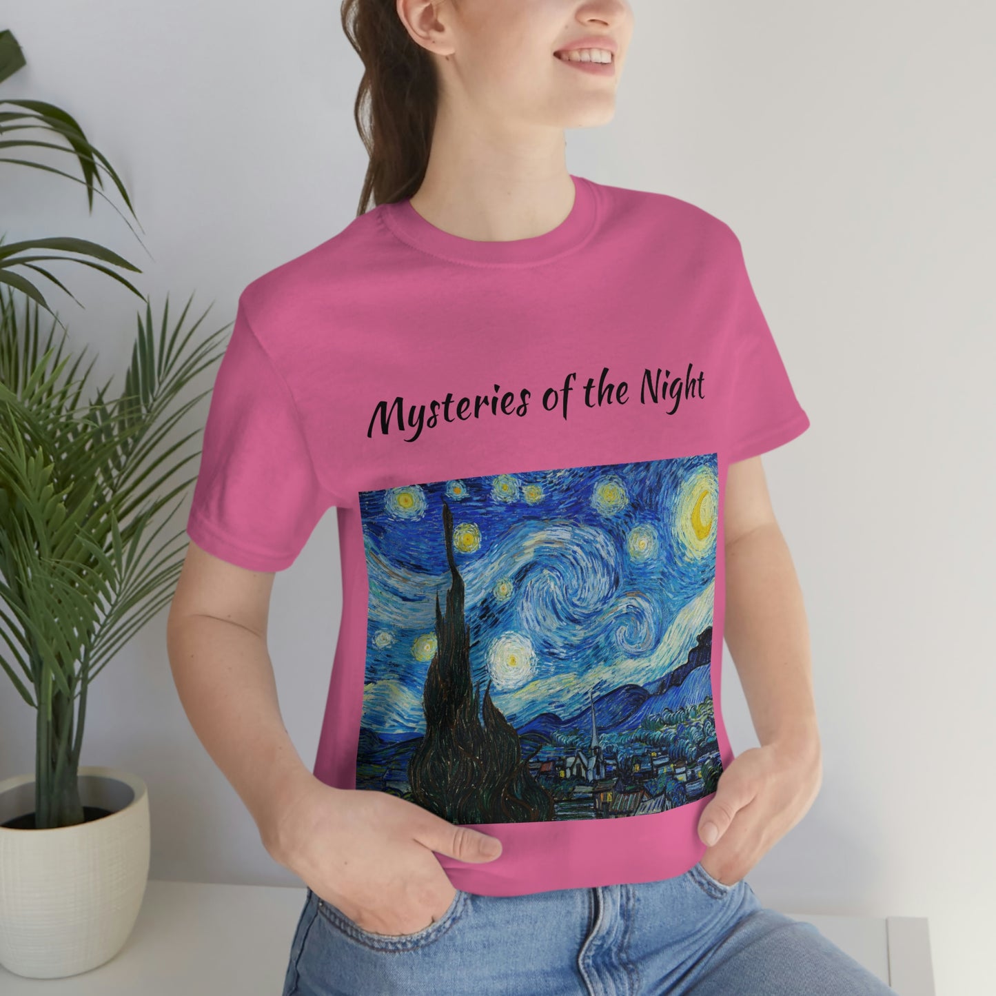 Camiseta unisex Misterios de la noche Viajes Trabajo Vacaciones Relajación