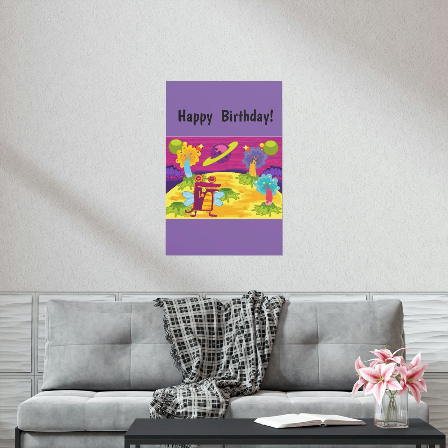 Happy Birthday Premium Matte vertical posters Children Son Daughter Friends Cousins