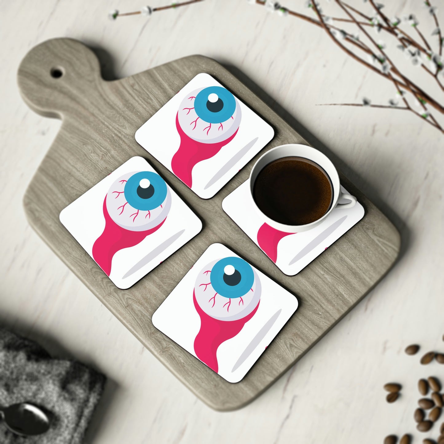 Coasters Eyeball Great For Every Table and Countertop