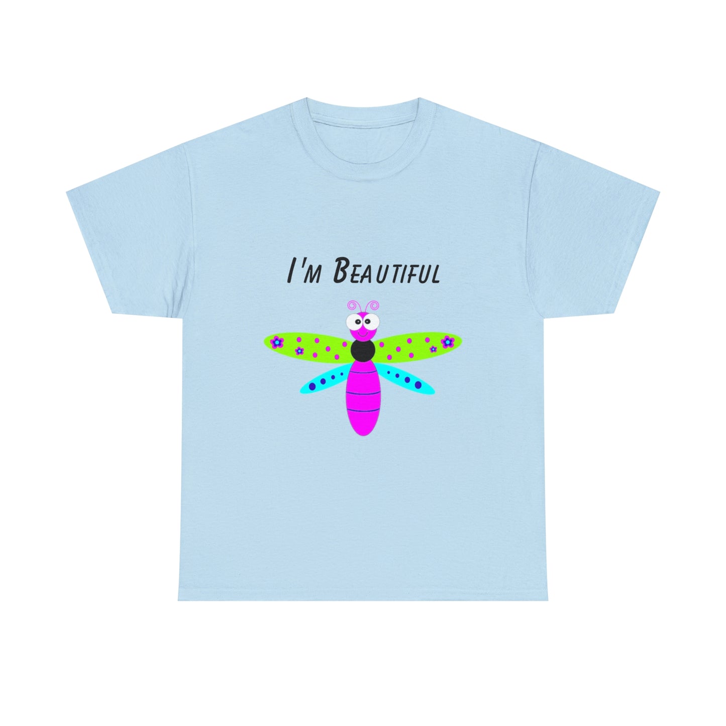 Colorful Butterfly I'm Beautiful T-shirt Traveling Movies Work