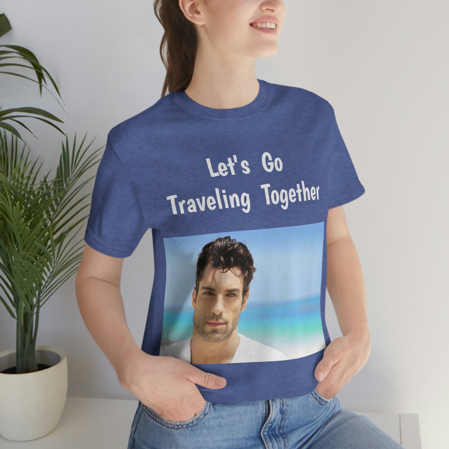 Handsome Man Jersey Short Sleeve T-shirt Traveling Work Movies