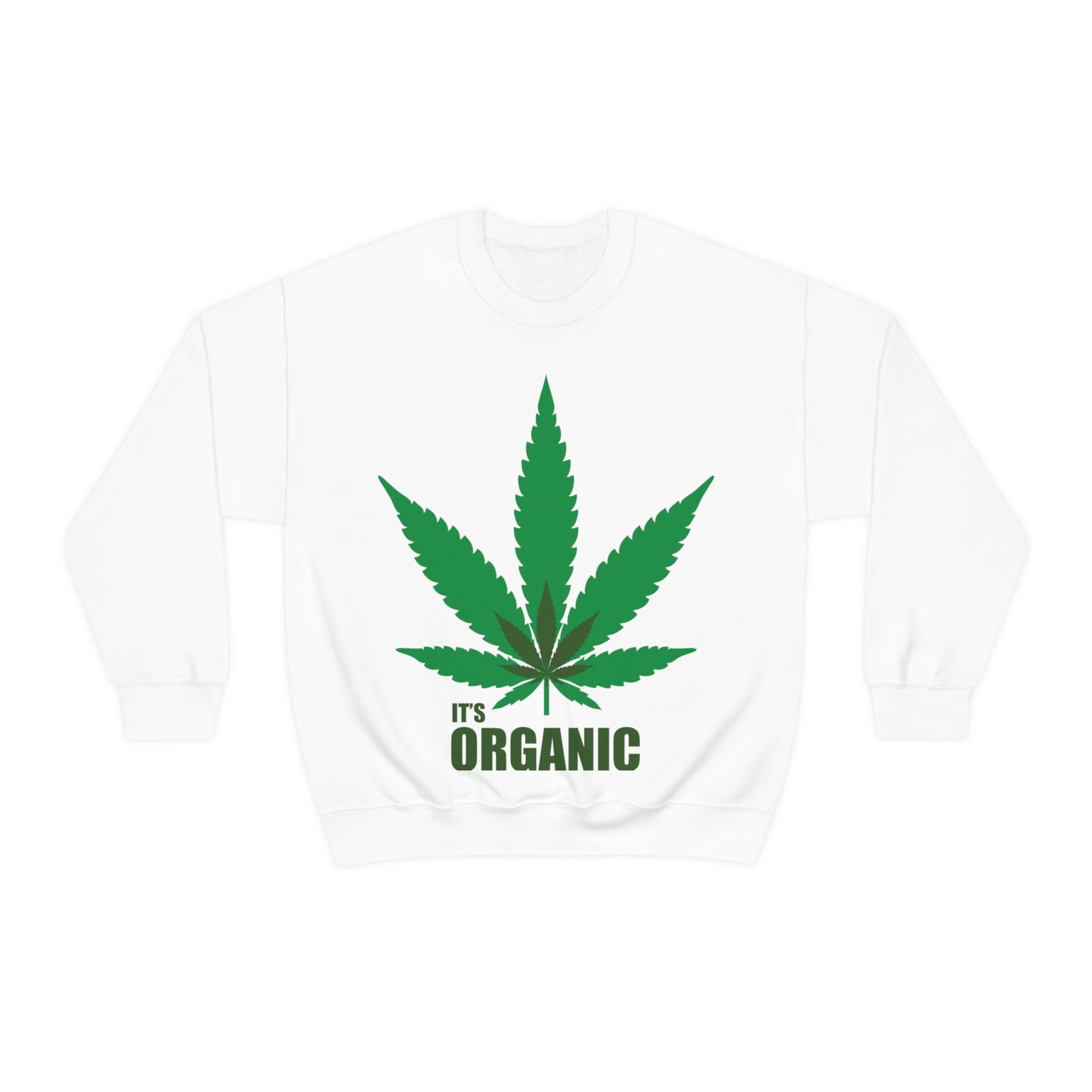 C'est un sweat-shirt à feuilles vertes bio Allons à une fête !