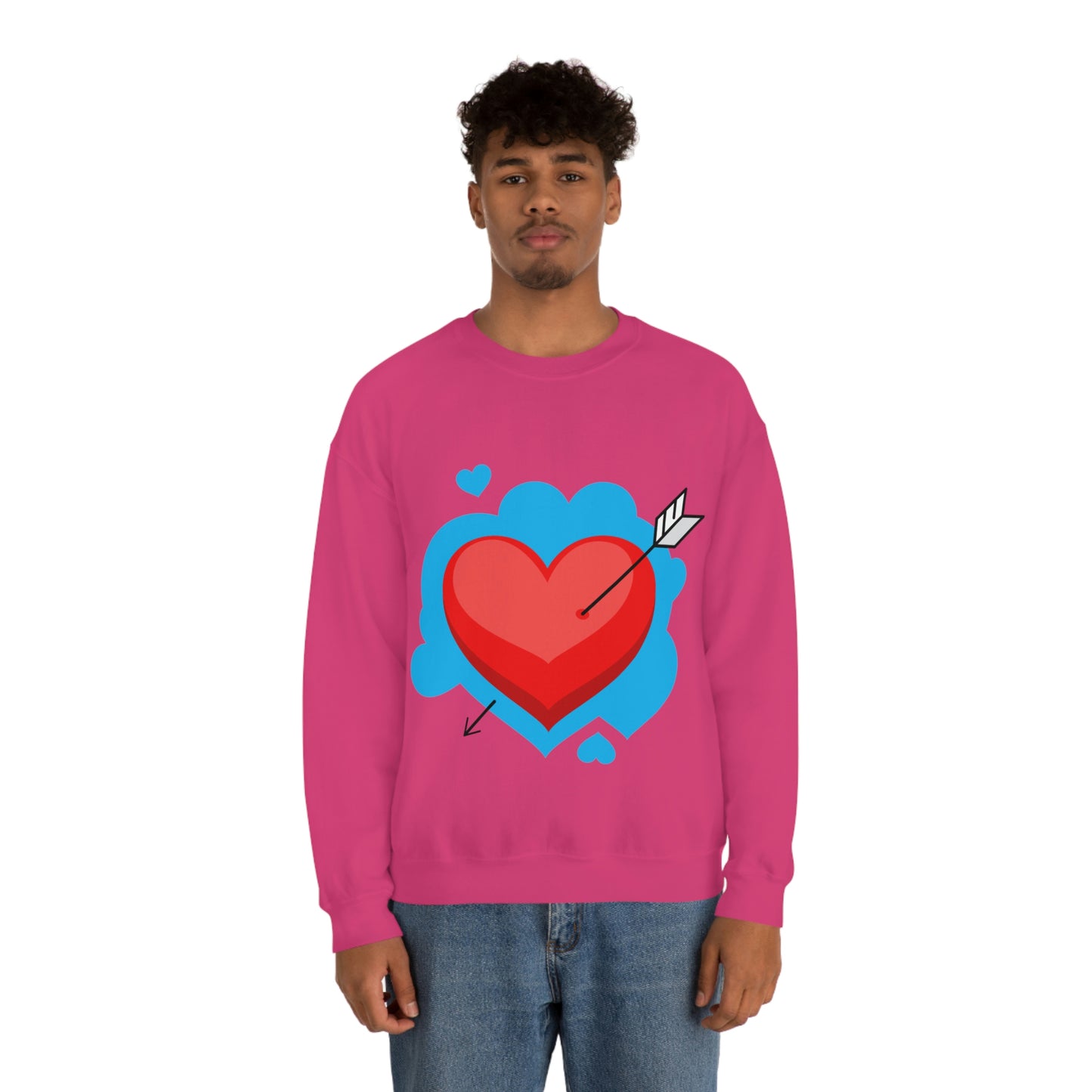 Heart with Arrow Crewneck Sweatshirt My Daughter Love's This Sweatshirt!